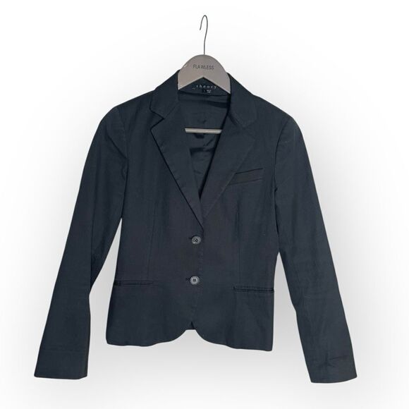 Theory Jackets & Blazers - Theory Isarona Post Blazer Jacket in Dark Brown